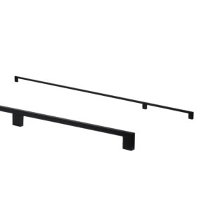 Furniture handle aluminum bracket BLISS 1200 matte black, AKS - Image 1