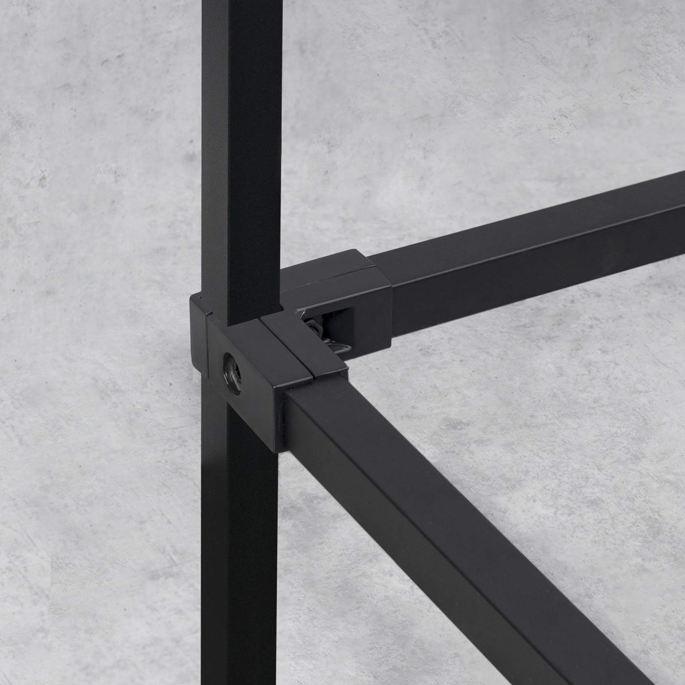 Pipe square L-3000 25*25 QUADRO, black AKS - Image 4