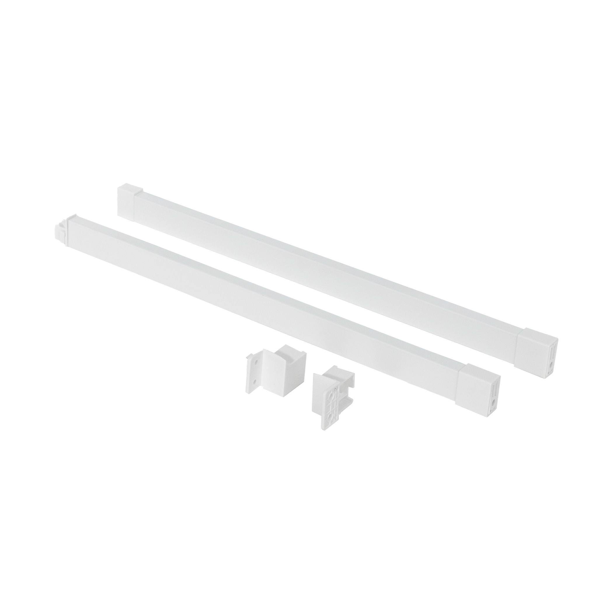 მართკუთხა გრძივი რეილინგი   Slimbox Evolution L-500 თეთრი - Image 1