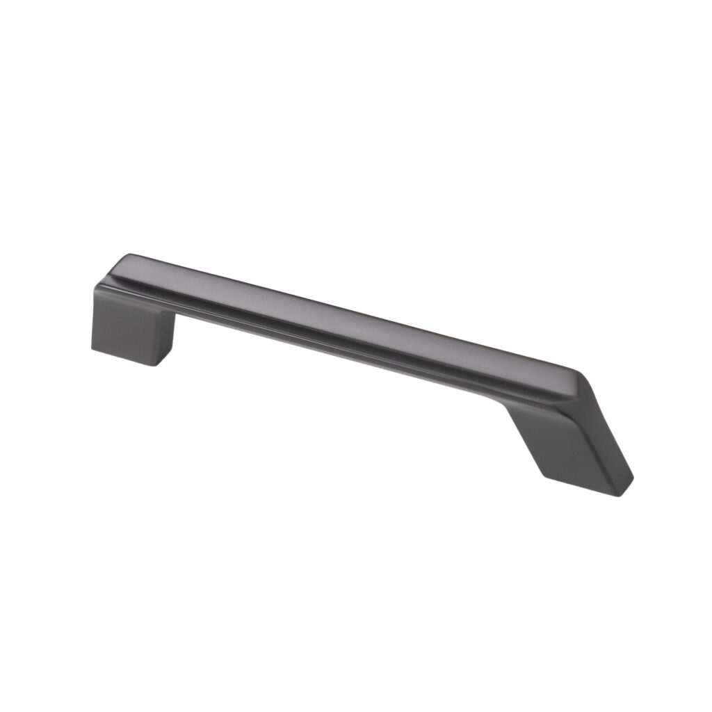 Furniture handle bracket met. TECHNO line 160 graphite, AKS