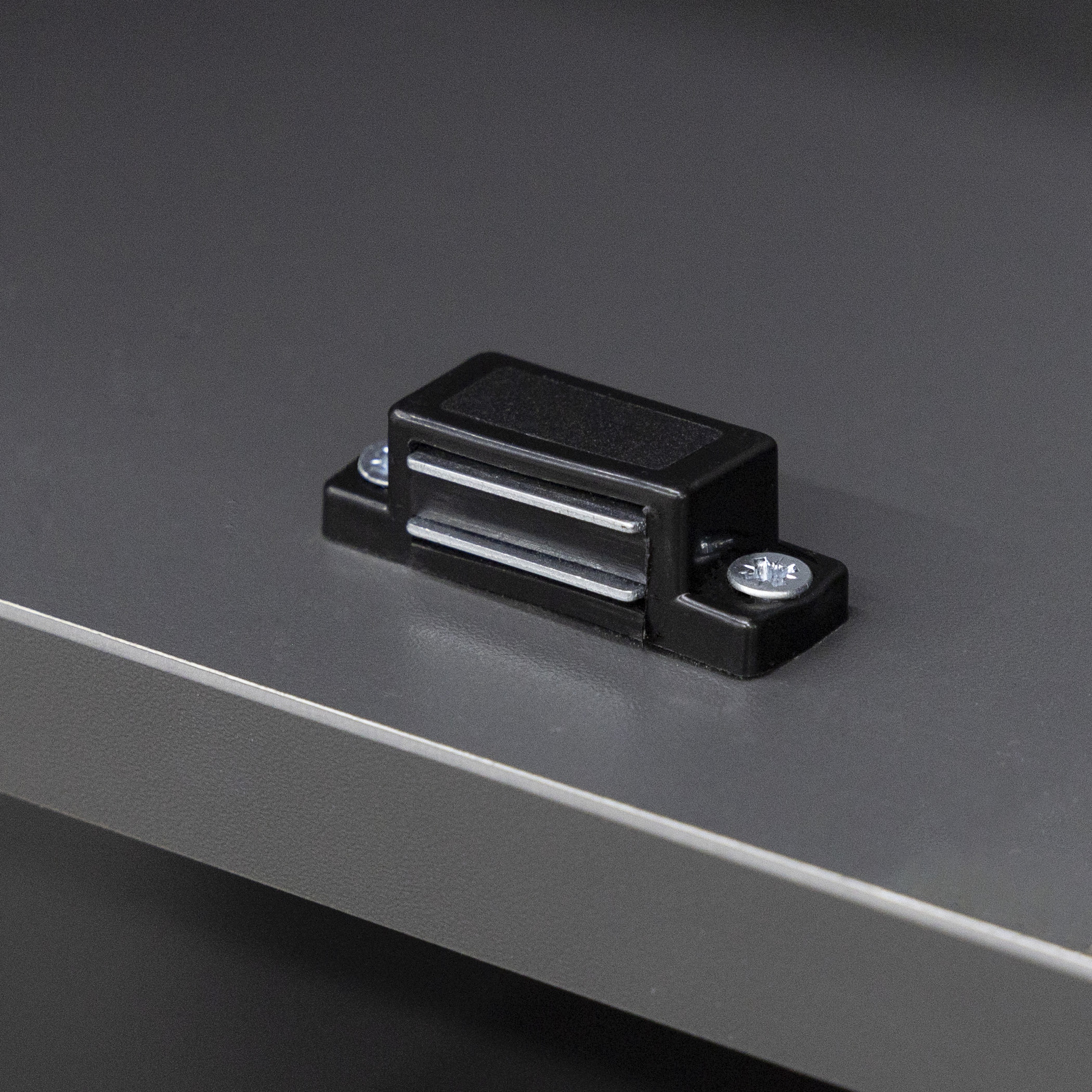 Magnetic furniture latch small AKS black (additive strip-33mm) - Image 3