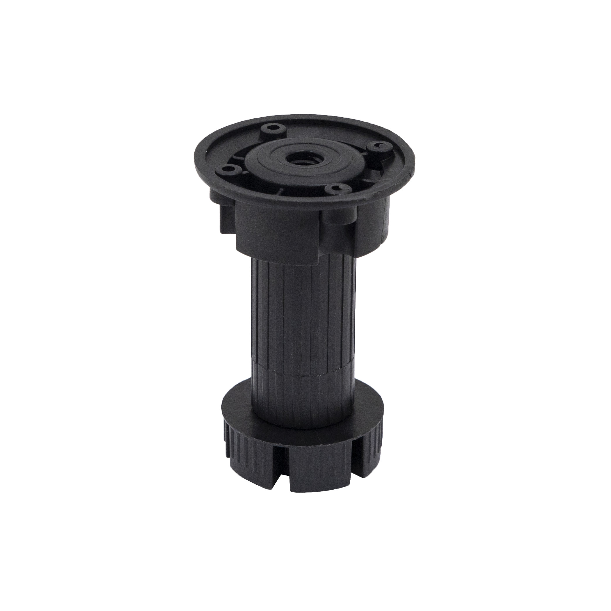 Kitchen support plast. h100 three-piece, black (1 pack = 250 pcs.) AKS - Image 1