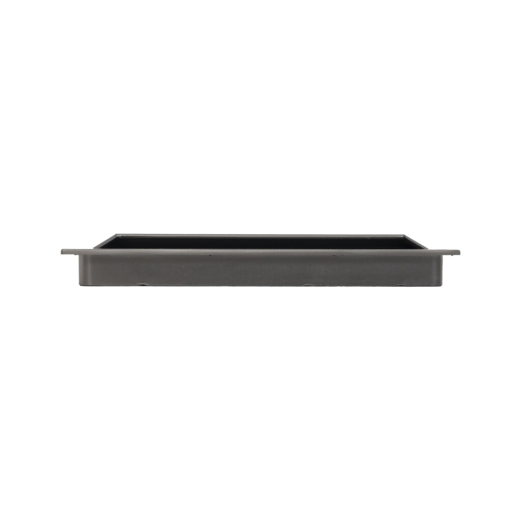 Furniture handle mortise met. TIARA 128 pearl black, AKS