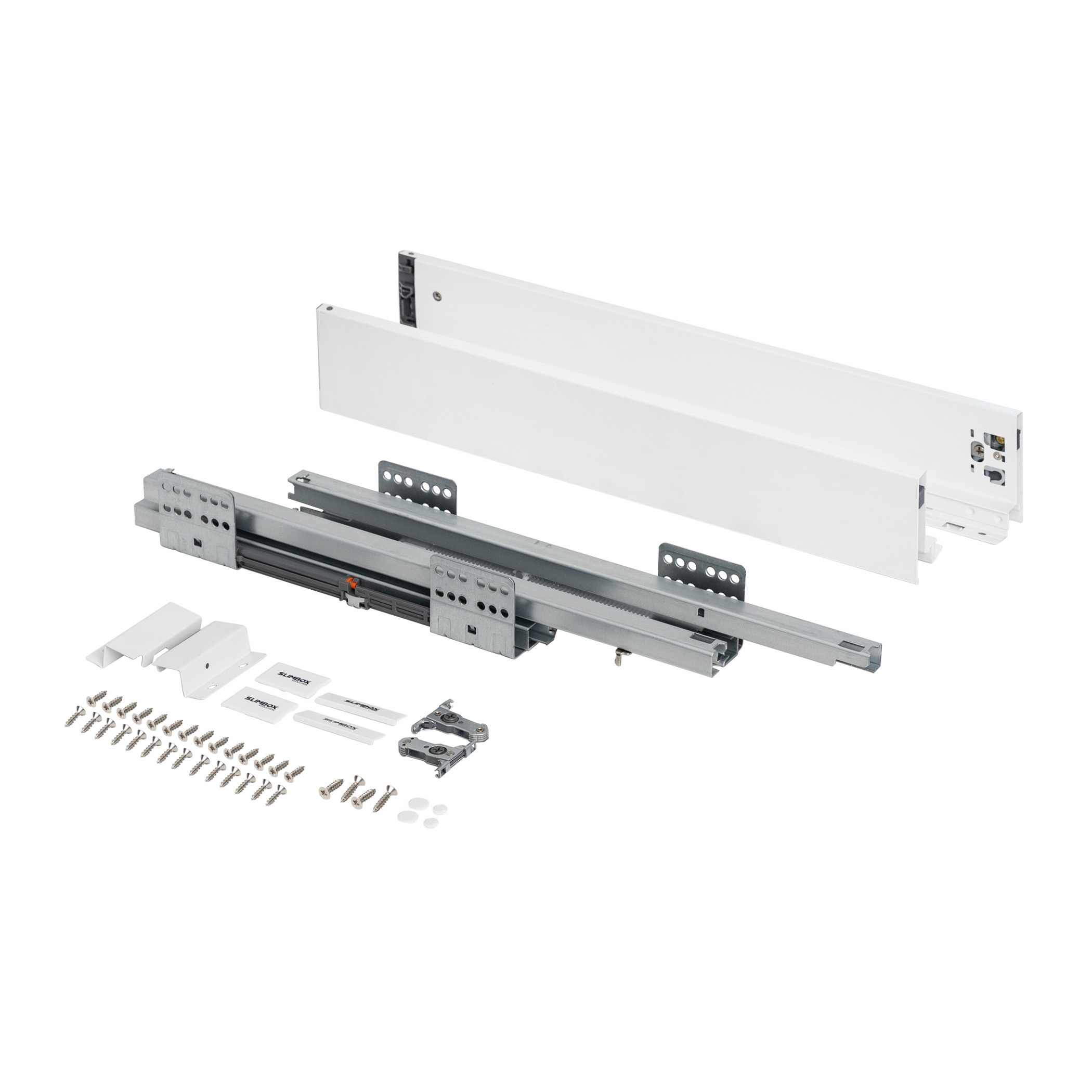 Система ящиков Slimbox Evolution L-450 H=84 белый SOFT CLOSE ДСП16мм - изображение 4