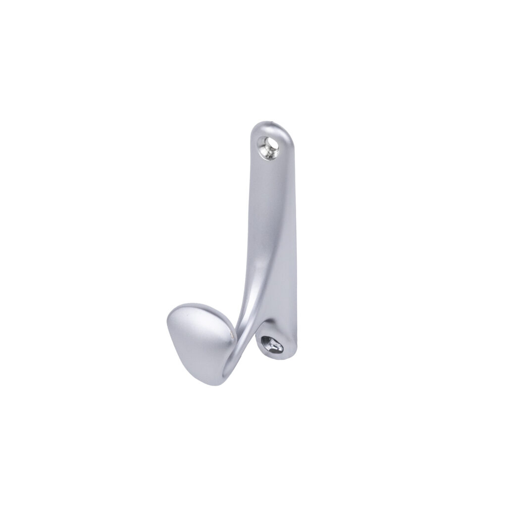 Furniture hook single-horn met. DELTA matt chrome AKS