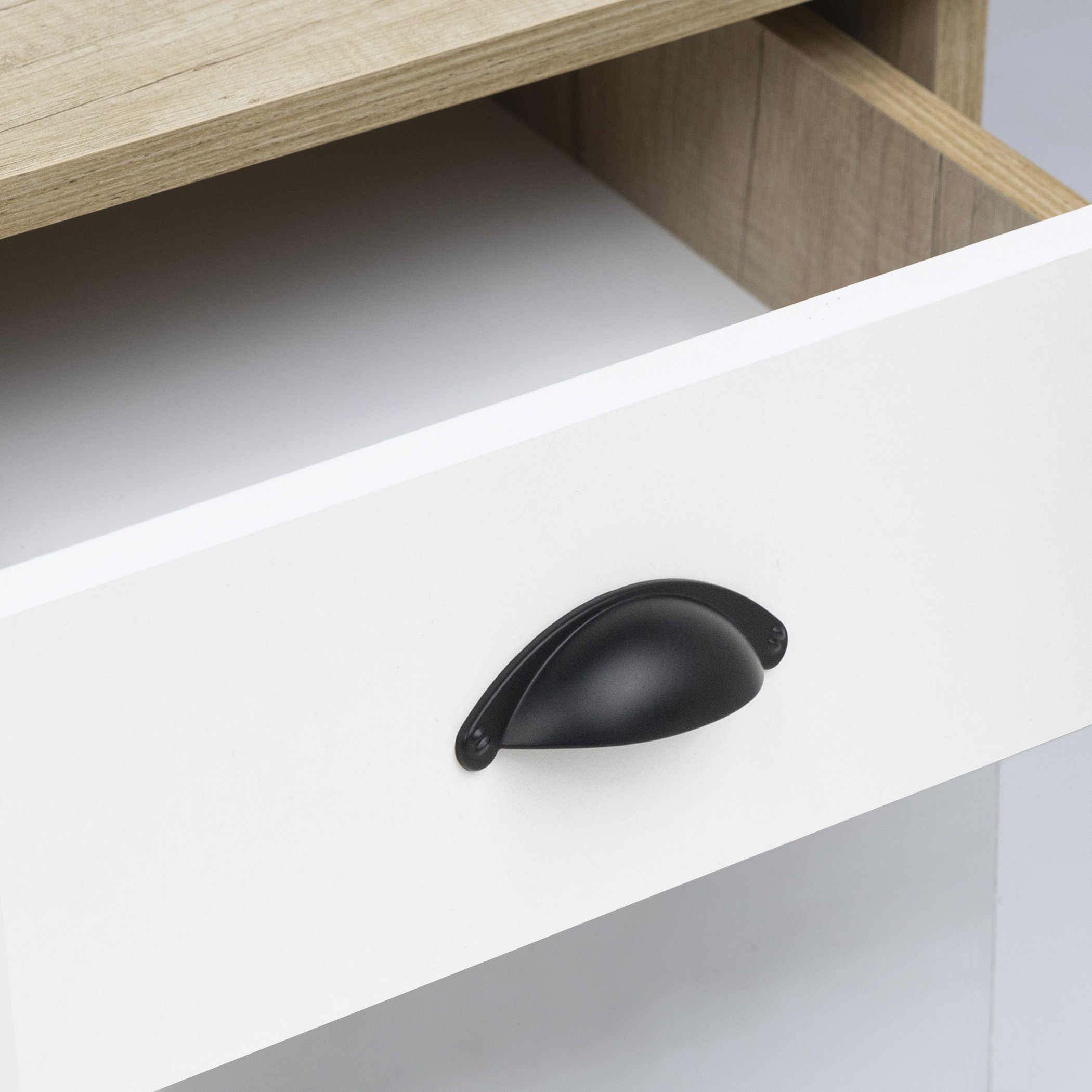 Furniture handle bracket met. PATIO 64 black matte, AKS - Image 4