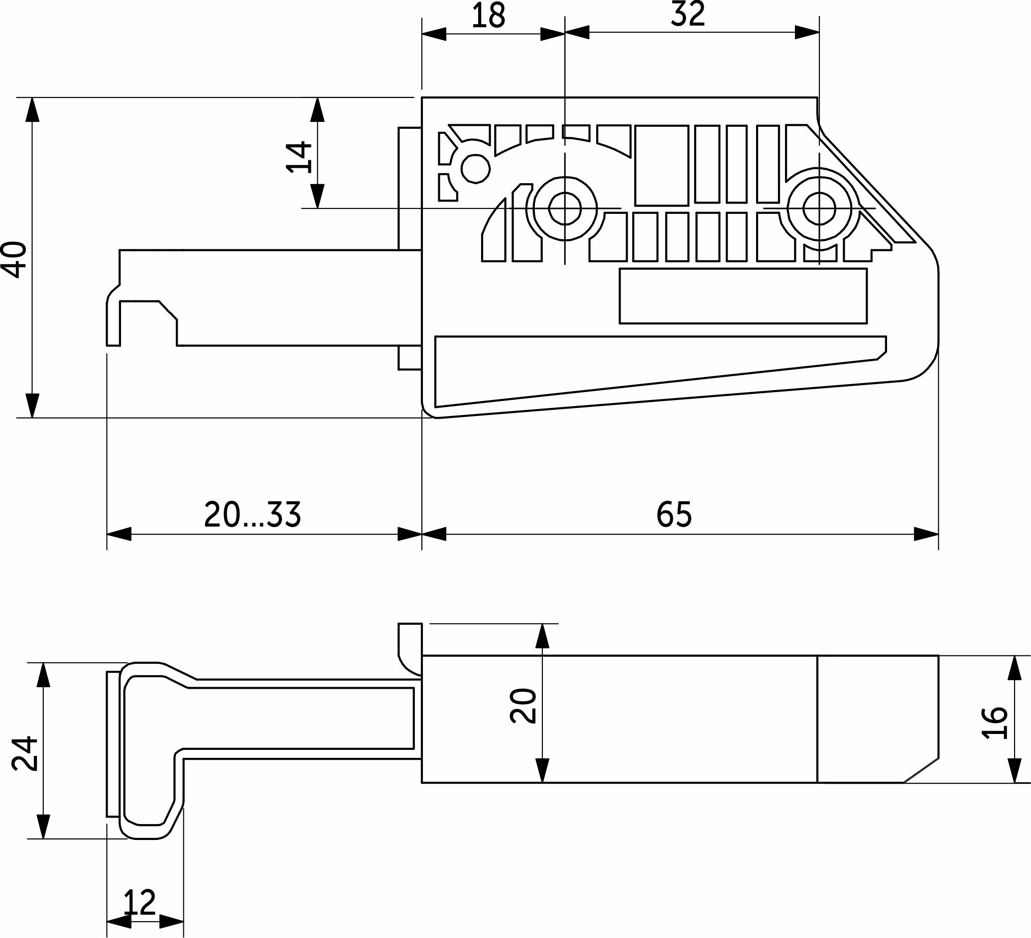 Adjustable kitchen canopy left+right + plugs STARK PRIME by AKS - Image 2