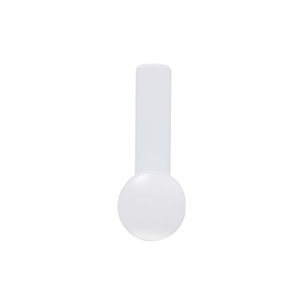 Furniture hook single-horn met. KING white matt AKS