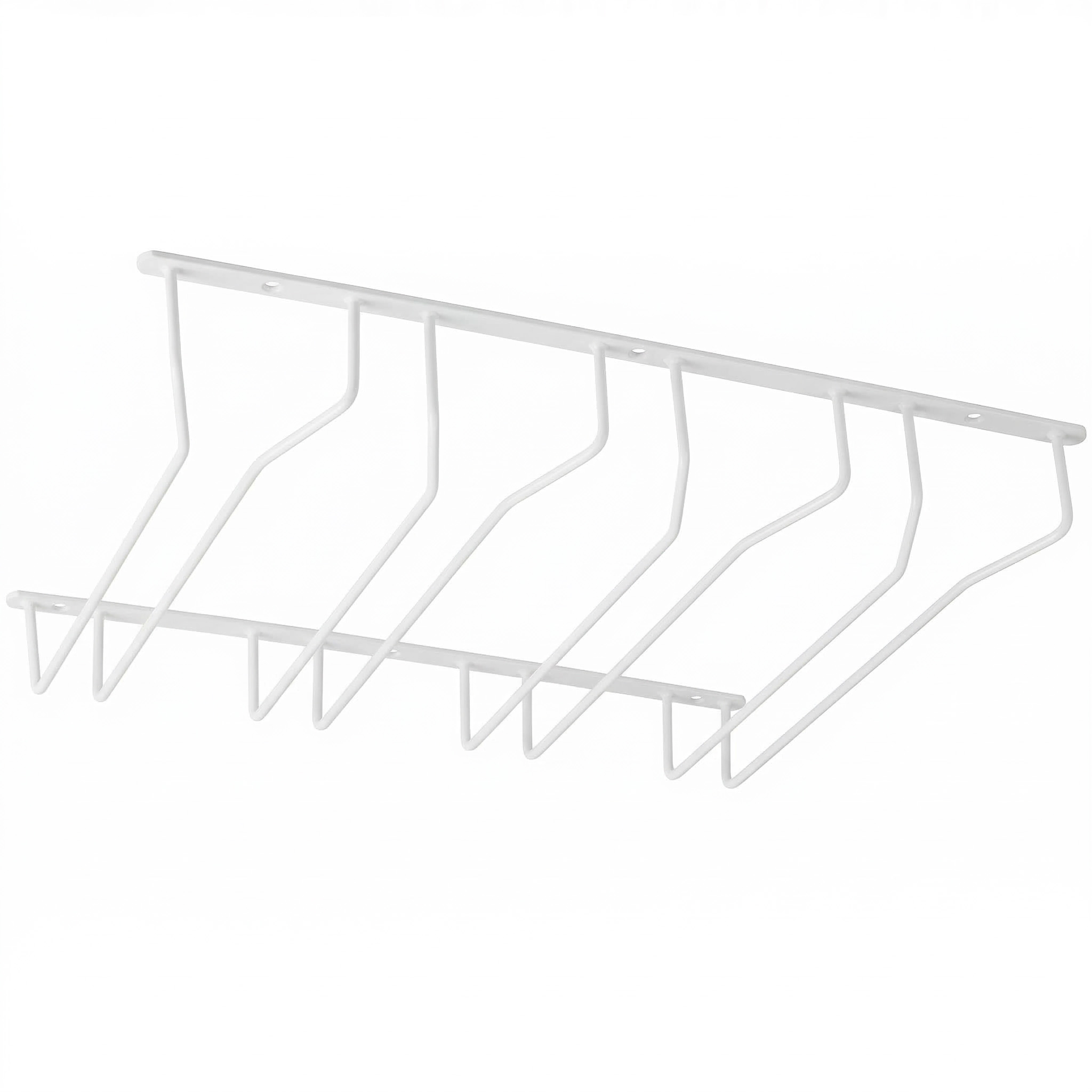 NORWIG four-row hanging glass holder, white AKS - Image 1
