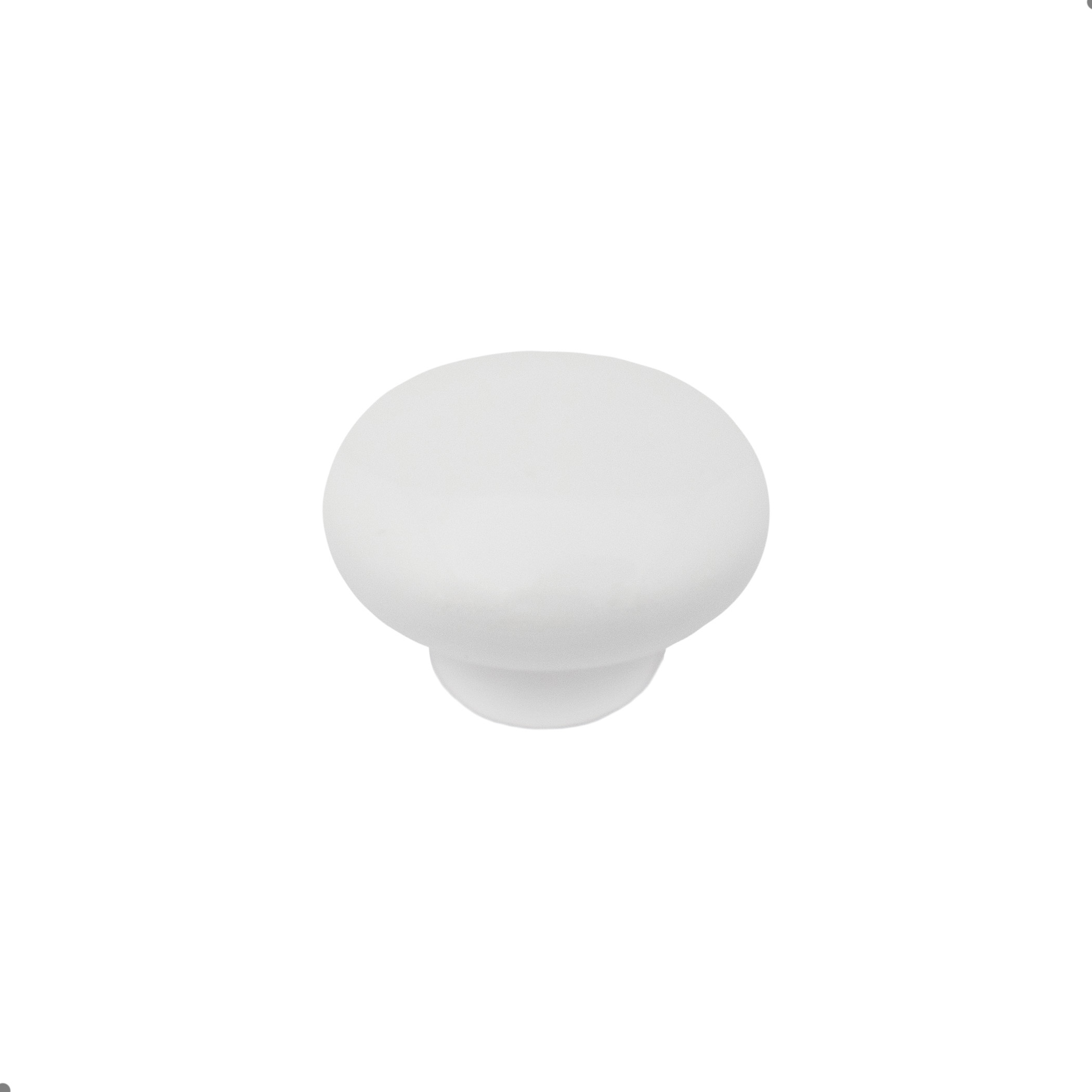 Furniture handle ceramic button DG20 white AKS - Image 1