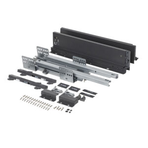 Drawer system Slimbox Evolution L-450 H=84 graphite PUSH TO OPEN Chipboard16mm - Image 4