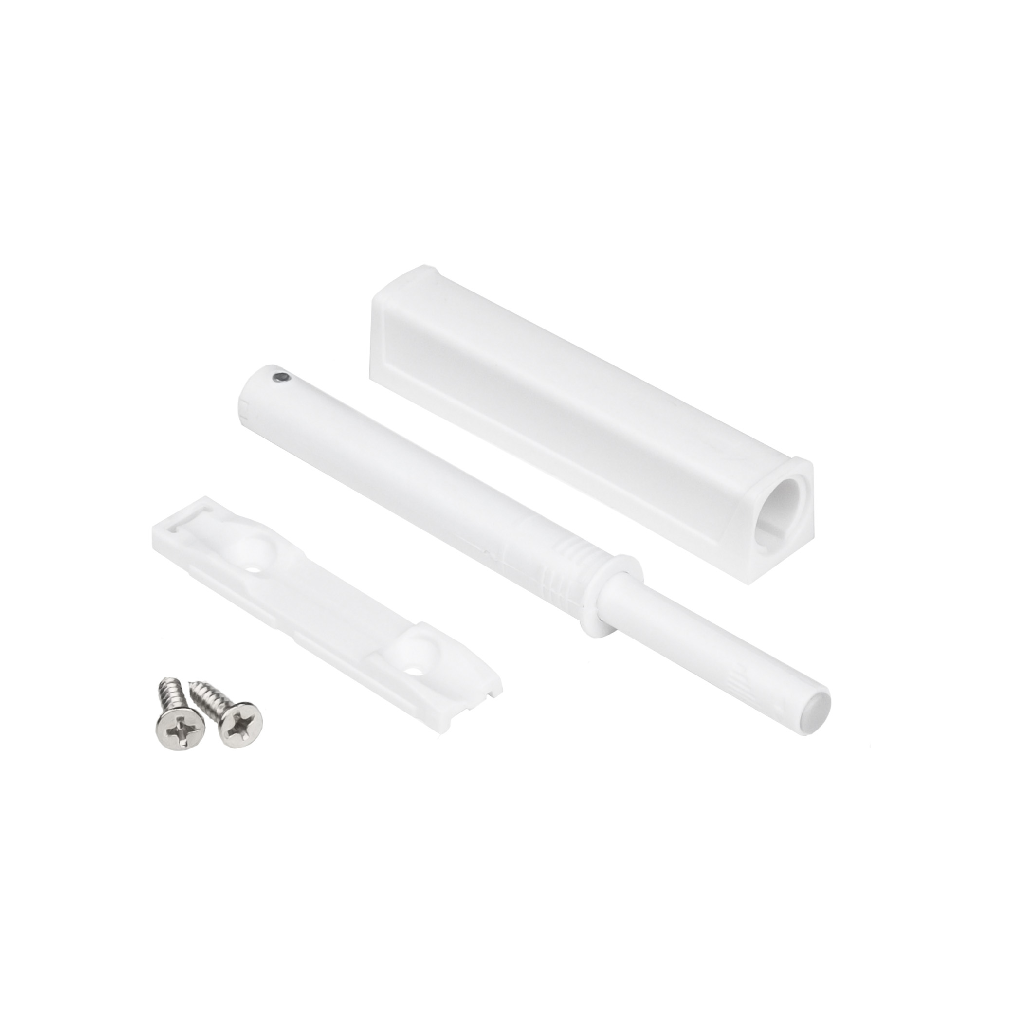 Push-to-open mechanism rubber tip/mortise white AKS reinforced - Image 3