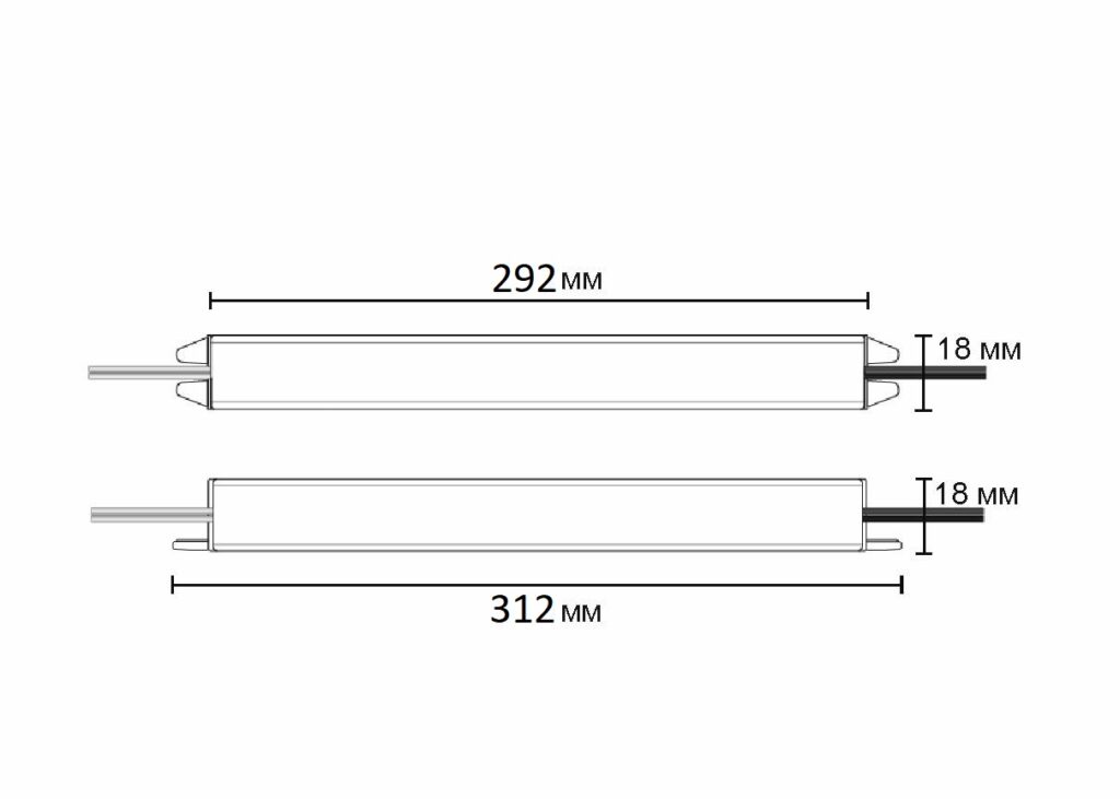 კვების ბლოკი Indoor 48W/12V, სერია 2, თხელი, AKS
