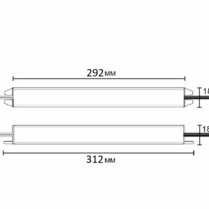 კვების ბლოკი Indoor 48W/12V, სერია 2, თხელი, AKS - Image 2