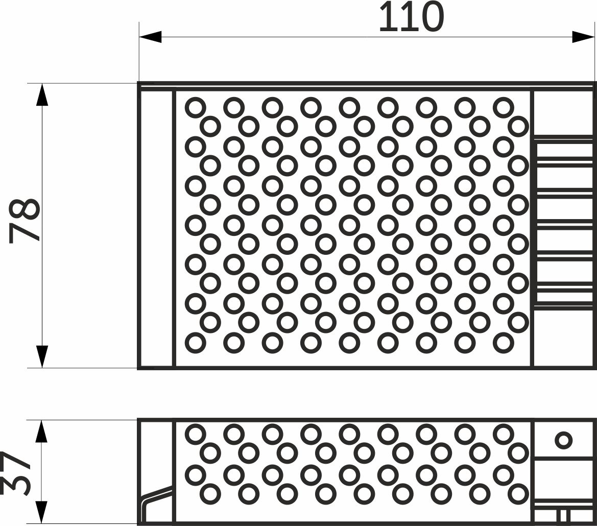 Power supply Indoor 60W/12V, AKS - Image 2