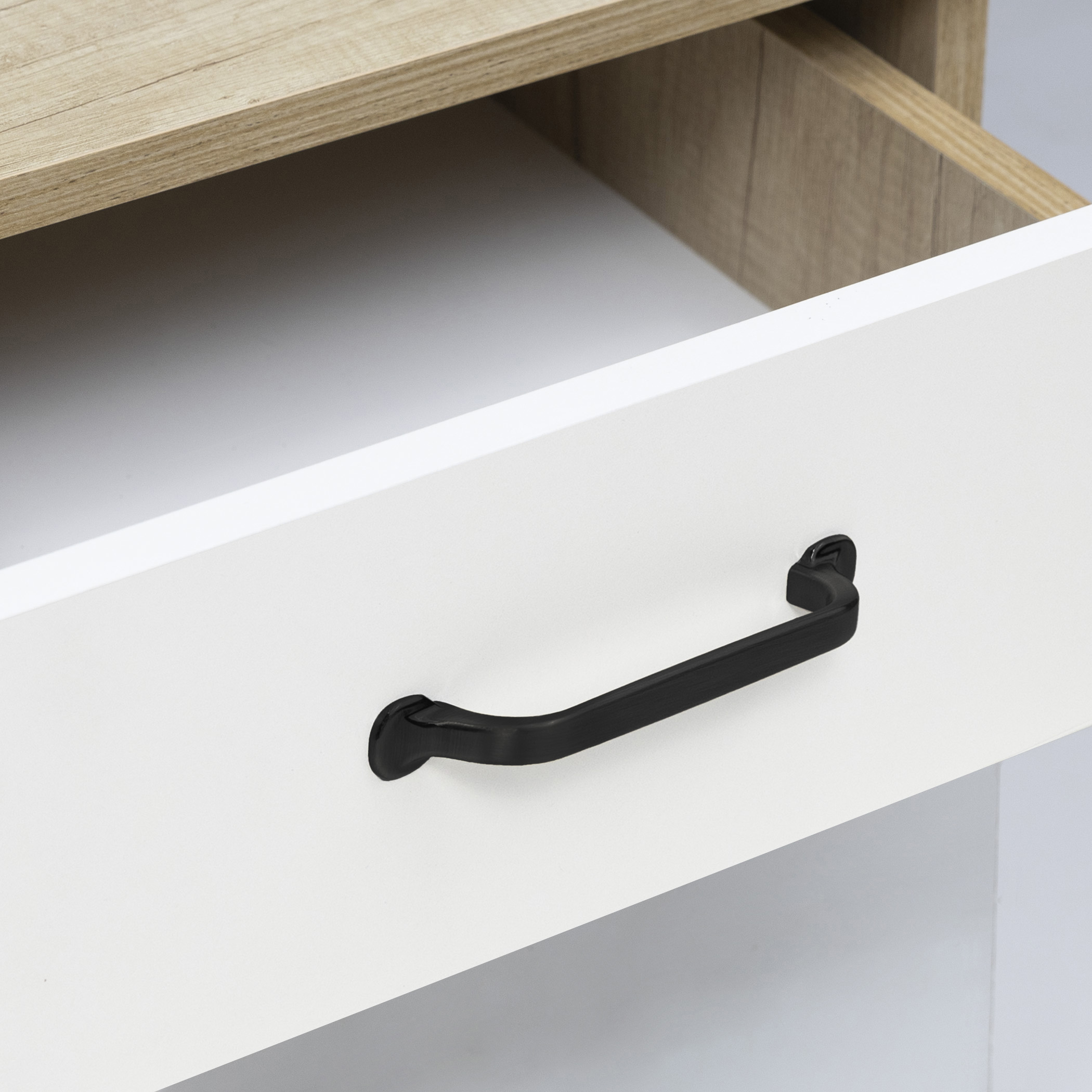 Furniture handle bracket met. EIVIND 160 black, AKS - Image 6