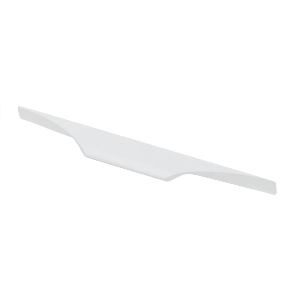 Furniture handle aluminum bracket ENVISION 96-128/241 matte white, AKS
