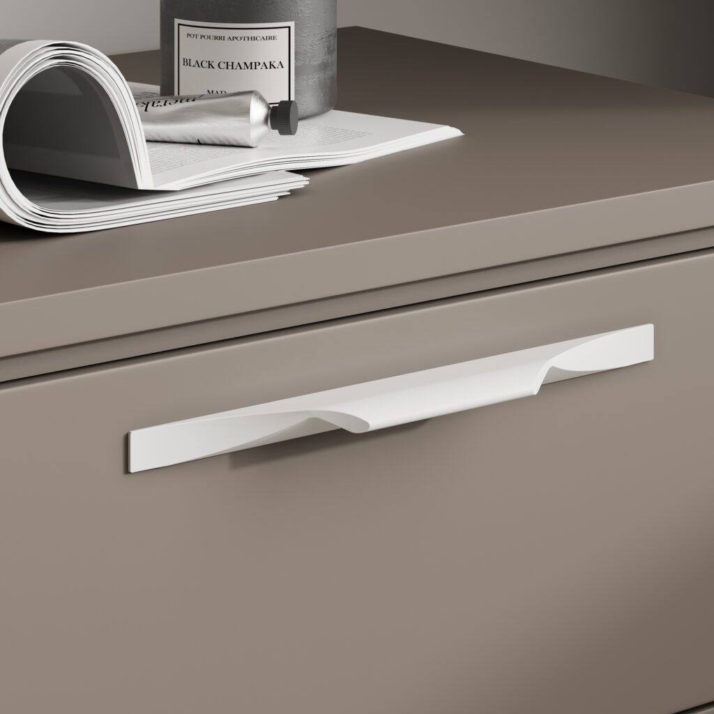 Furniture handle aluminum bracket ENVISION 832/1000 brushed gold, AKS