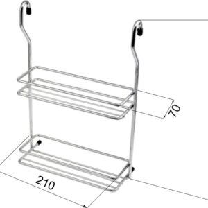 Basket for pipe d16 double small CWJ116B chrome AKS - Image 2