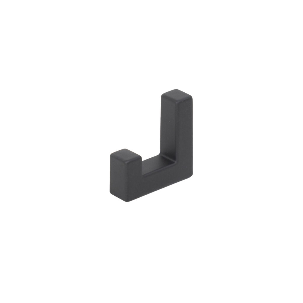 Furniture hook single-horn met. BENZ matt black AKS