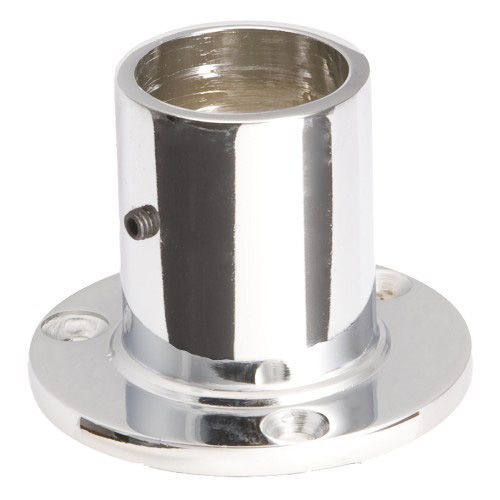 510Е მაღალი მილის სამაგრი (როზეტი)    d25, AL, H40 mm.