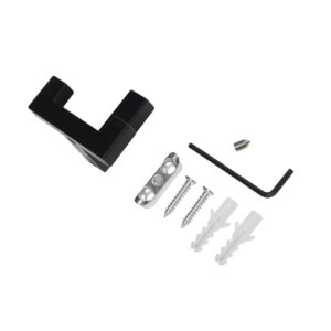 Furniture hook two-horn met. BENZ matt black AKS - Image 6