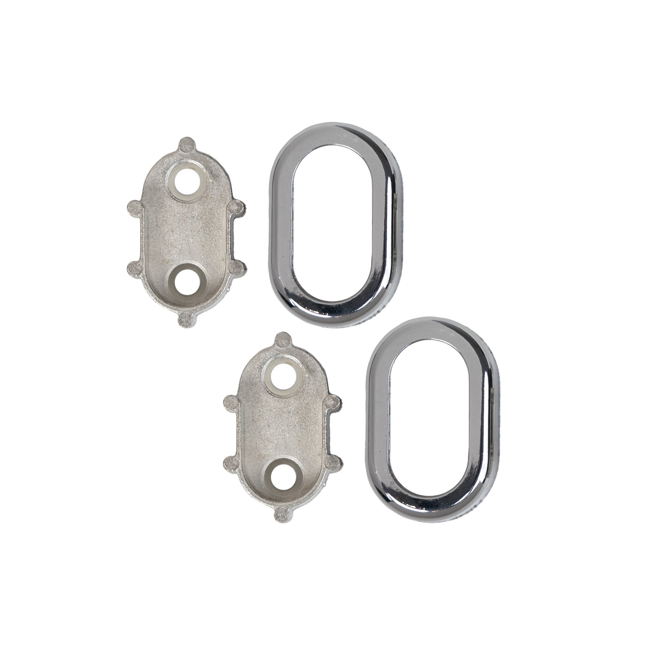 Holder (socket) for oval pipe 30*15, chrome AKS - Image 3