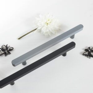 Furniture handle aluminum bracket GAME 128 matte black, AKS - Image 6