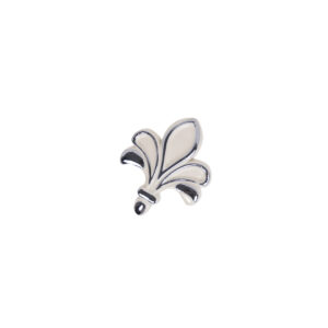 Furniture handle met button MILK silver white, AKS - Image 4
