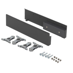 Держатель передней стенки внутреннего ящика H=199 Slimbox Evolution графит с рейлингом на фасаде - изображение 1