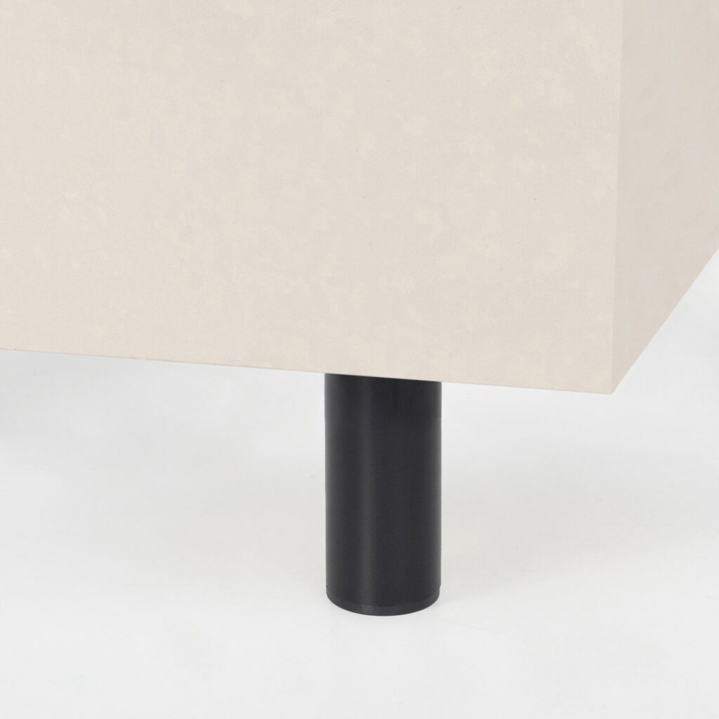 Furniture support aluminum DAP-77 h100 with adjustable black matte AKS