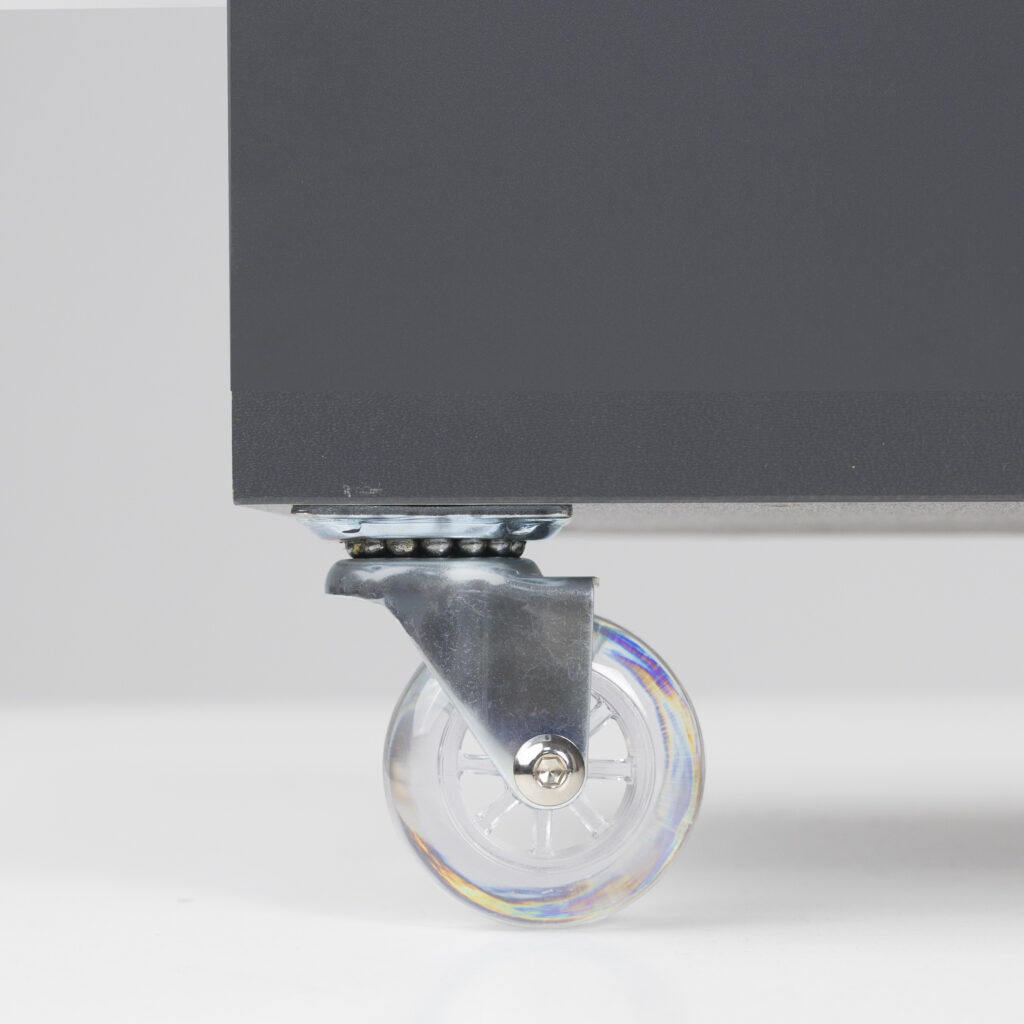 Furniture wheel CRYSTAL/1 d50 h64 with platform, transparent AKS