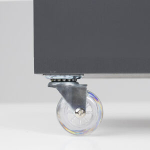 Furniture wheel CRYSTAL/1 d50 h64 with platform, transparent AKS - Image 4