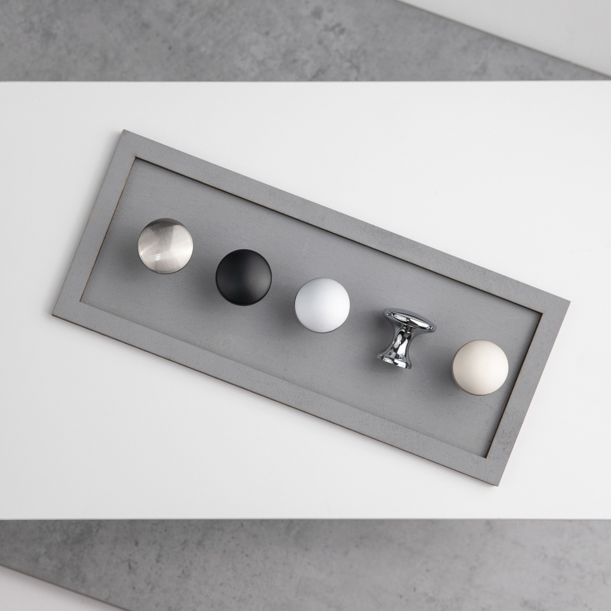 Furniture handle met button ONLY matt chrome, AKS - Image 5