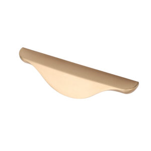 Furniture handle bracket met. METAX 128, brushed gold, AKS - Image 1