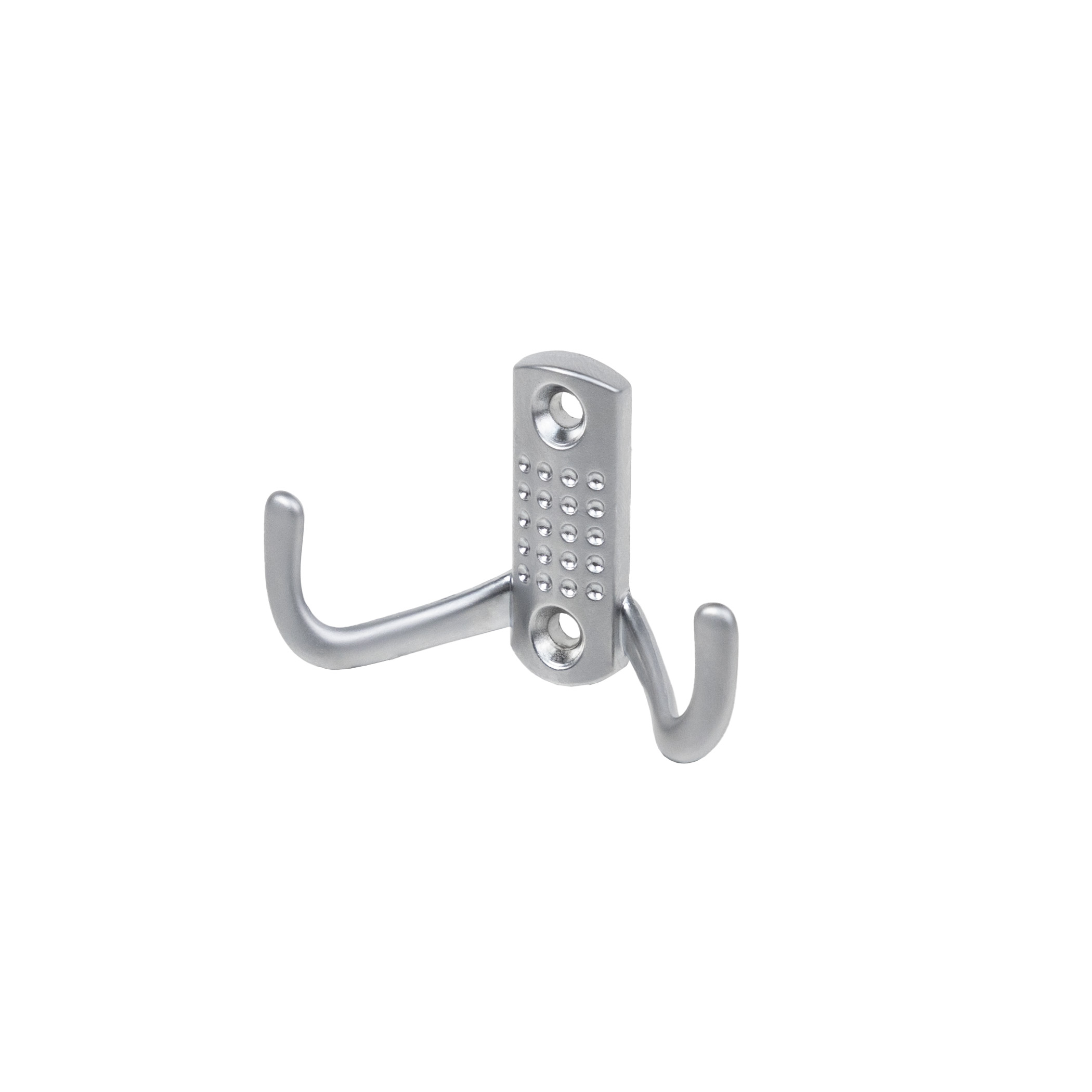 Furniture hook two-horn met. WP12 matte chrome GRIDLI - Image 1