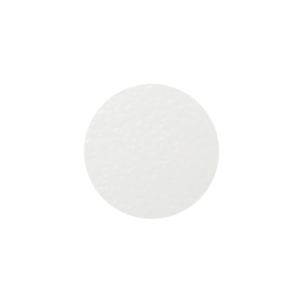 Self-adhesive plug to confirmats white shagreen (14322) FOLMAG (sheet-25 pcs.)