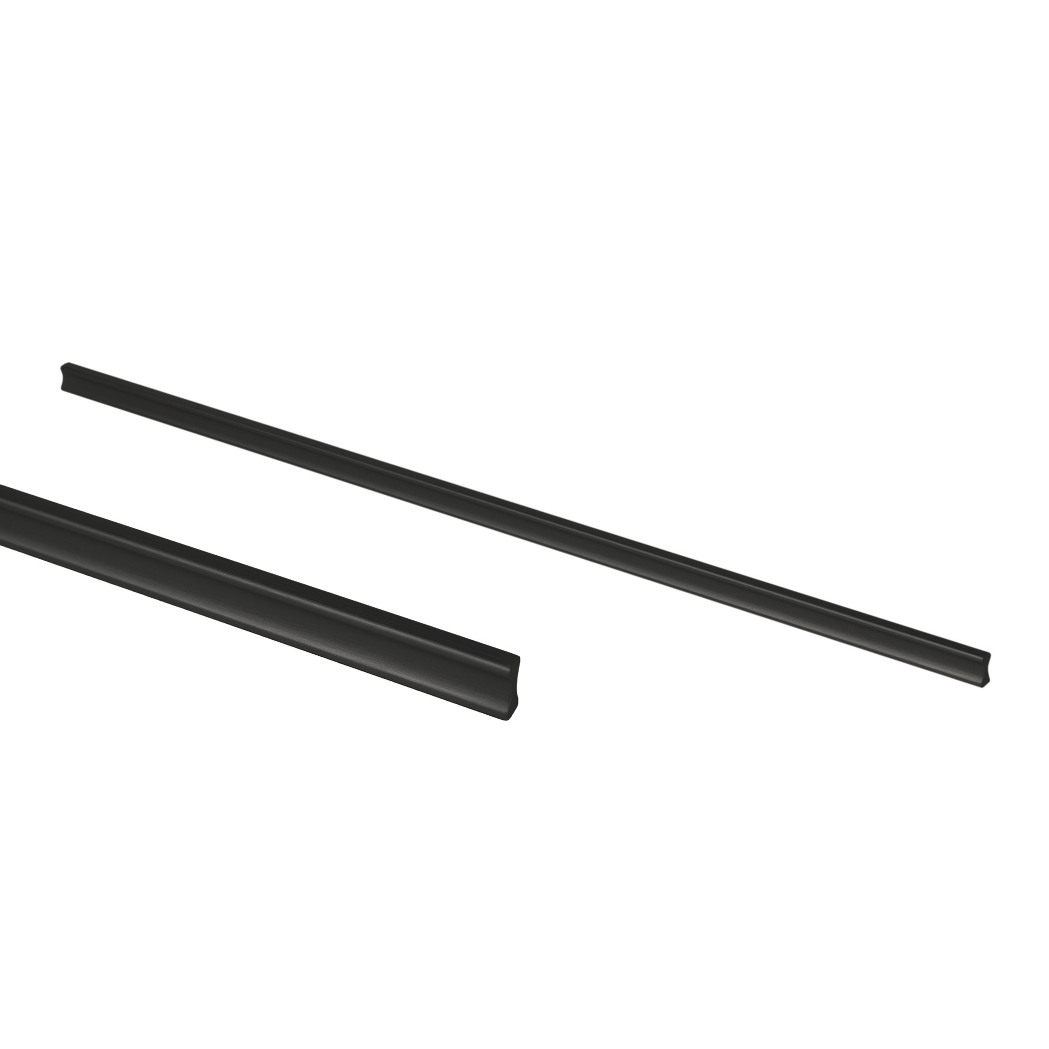 Furniture handle aluminum bracket SERENE 512/597 matte black, AKS - Image 1