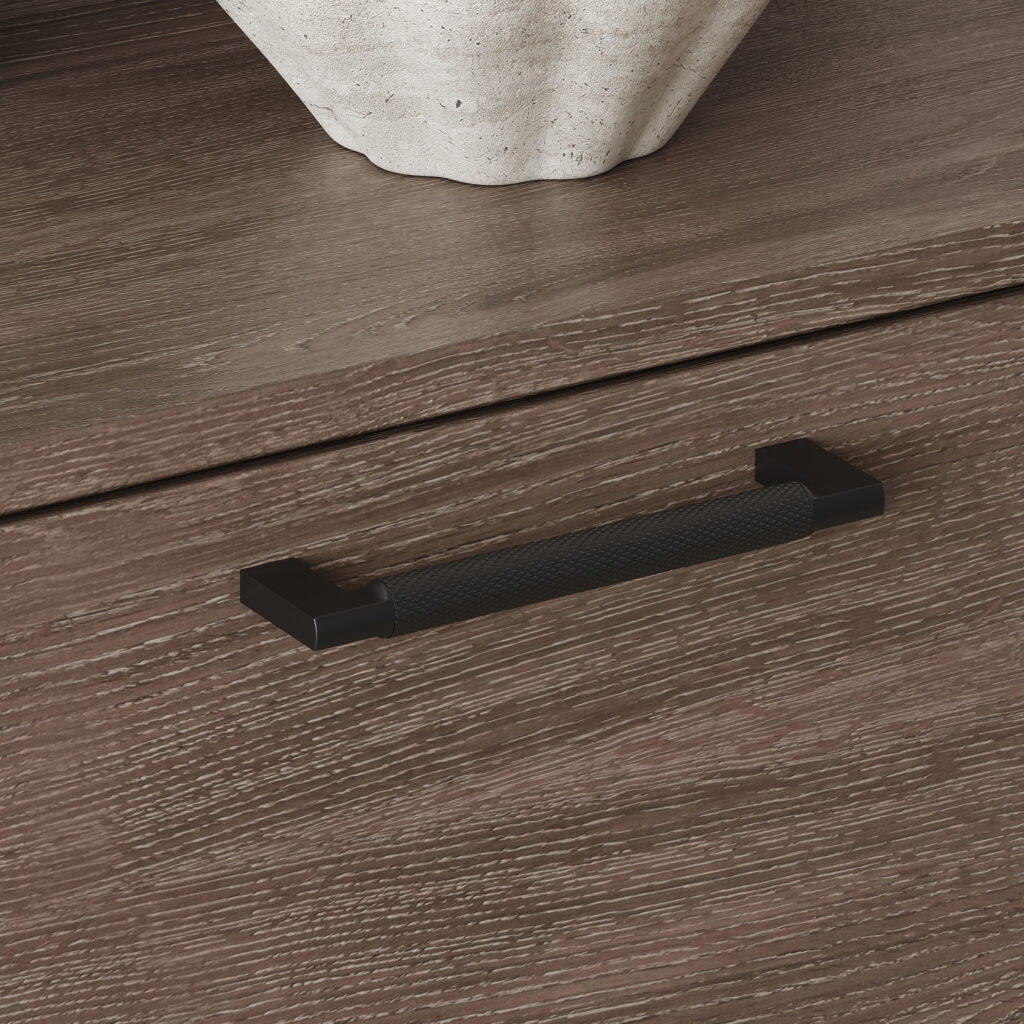 Furniture handle bracket met. MUSE 128 brushed gold, AKS