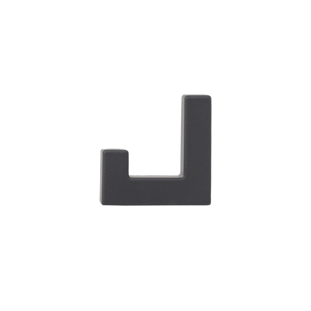 Furniture hook single-horn met. BENZ matt black AKS
