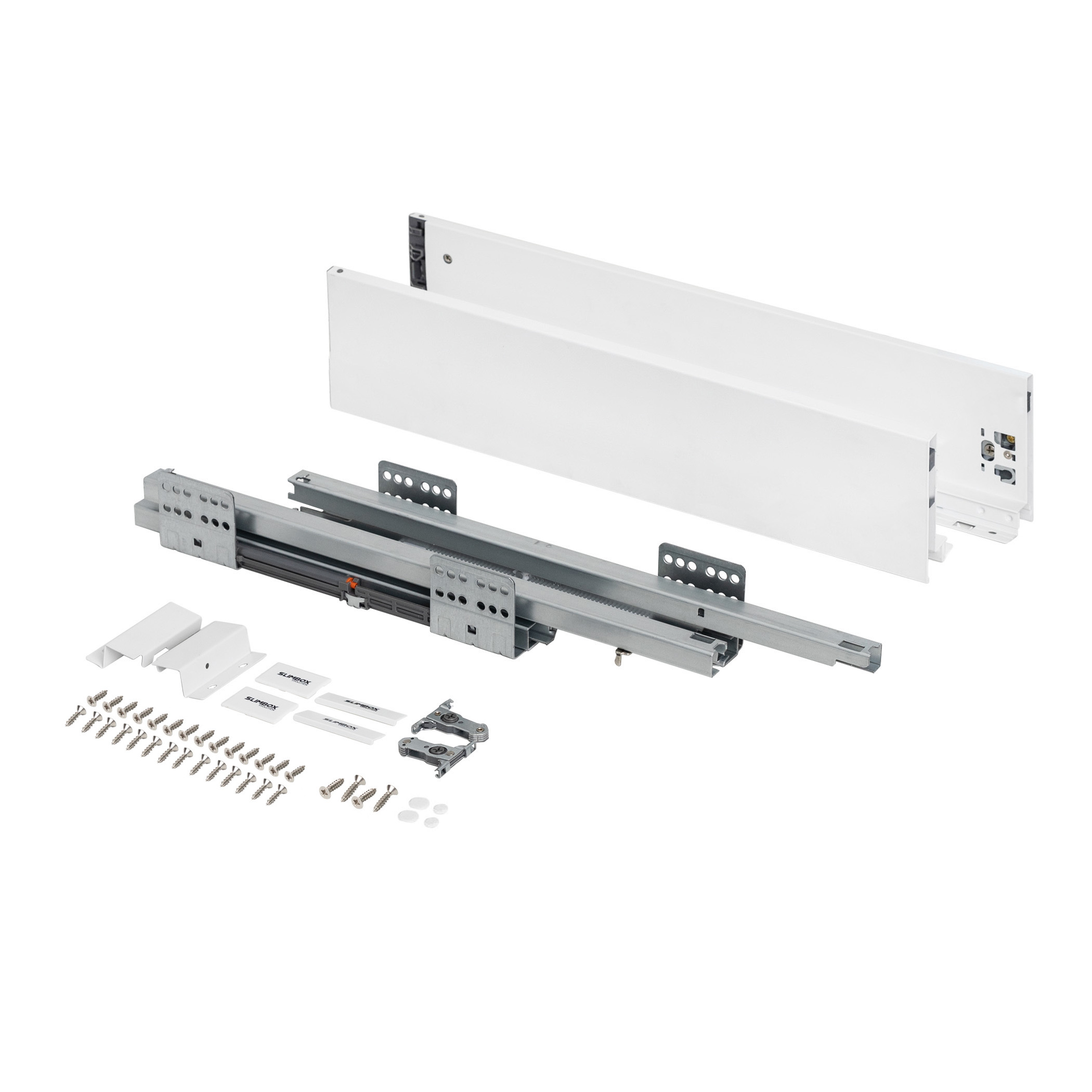 Система ящиков Slimbox Evolution L-450 H=116 белый SOFT CLOSE ДСП16мм - изображение 4