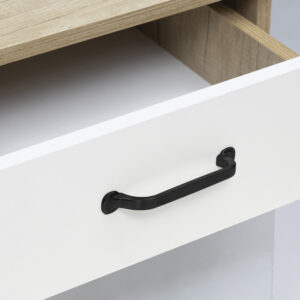 Furniture handle bracket met. EIVIND 128 black, AKS - Image 7