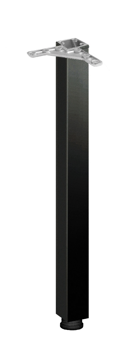 Furniture support square 60*60 h710, black AKS - Image 1