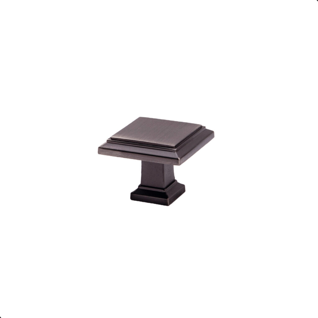 Furniture handle met button IONIKA ground titanium AKS