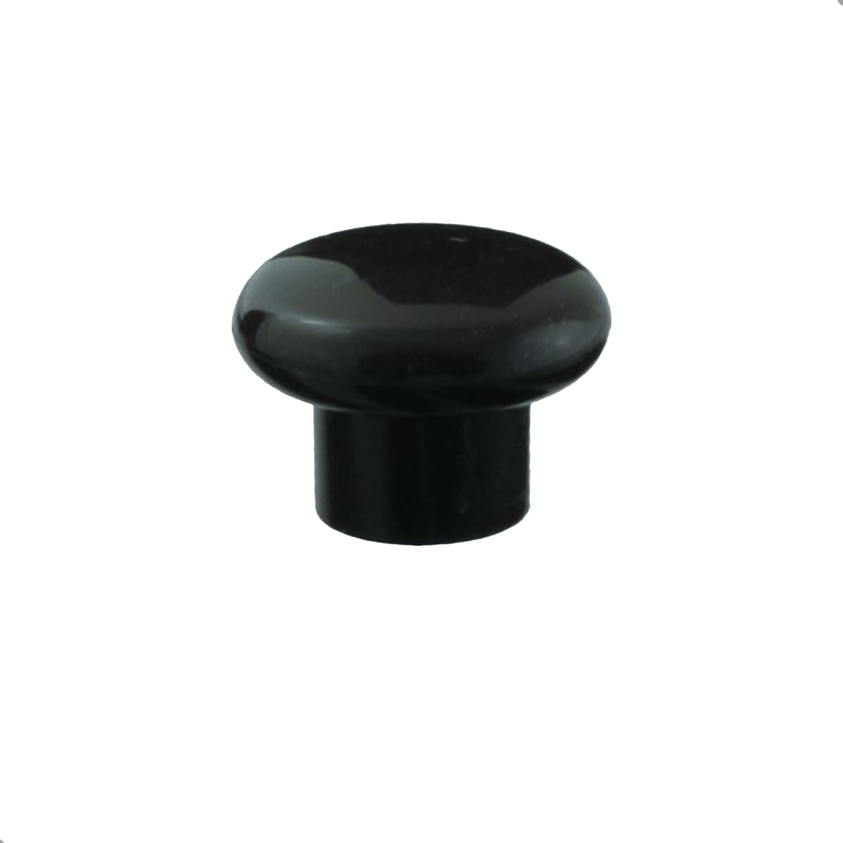 Furniture handle plastic button. PK01/K1 matte black AKS - Image 1