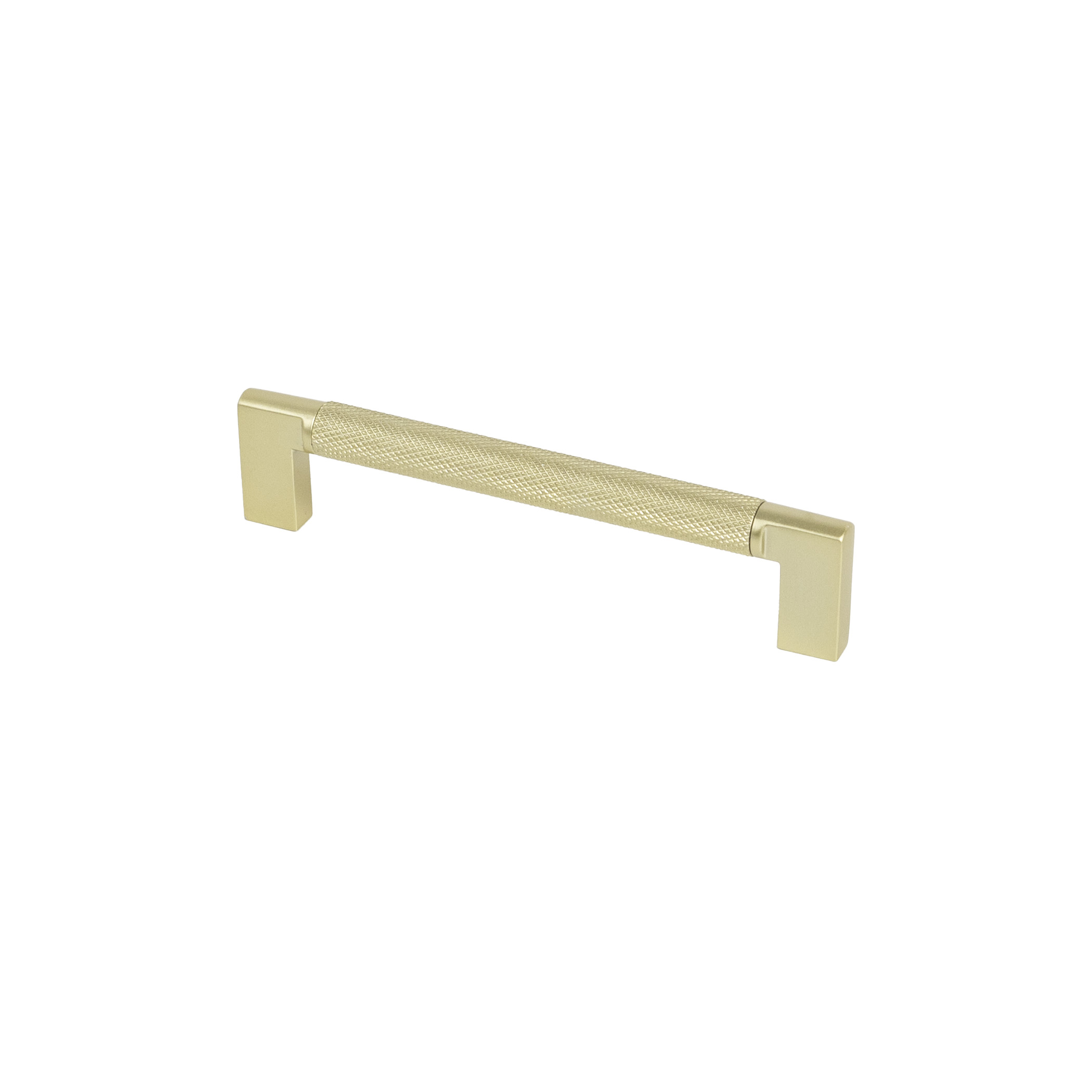 Furniture handle bracket met. MUSE 128 brushed gold, AKS - Image 1