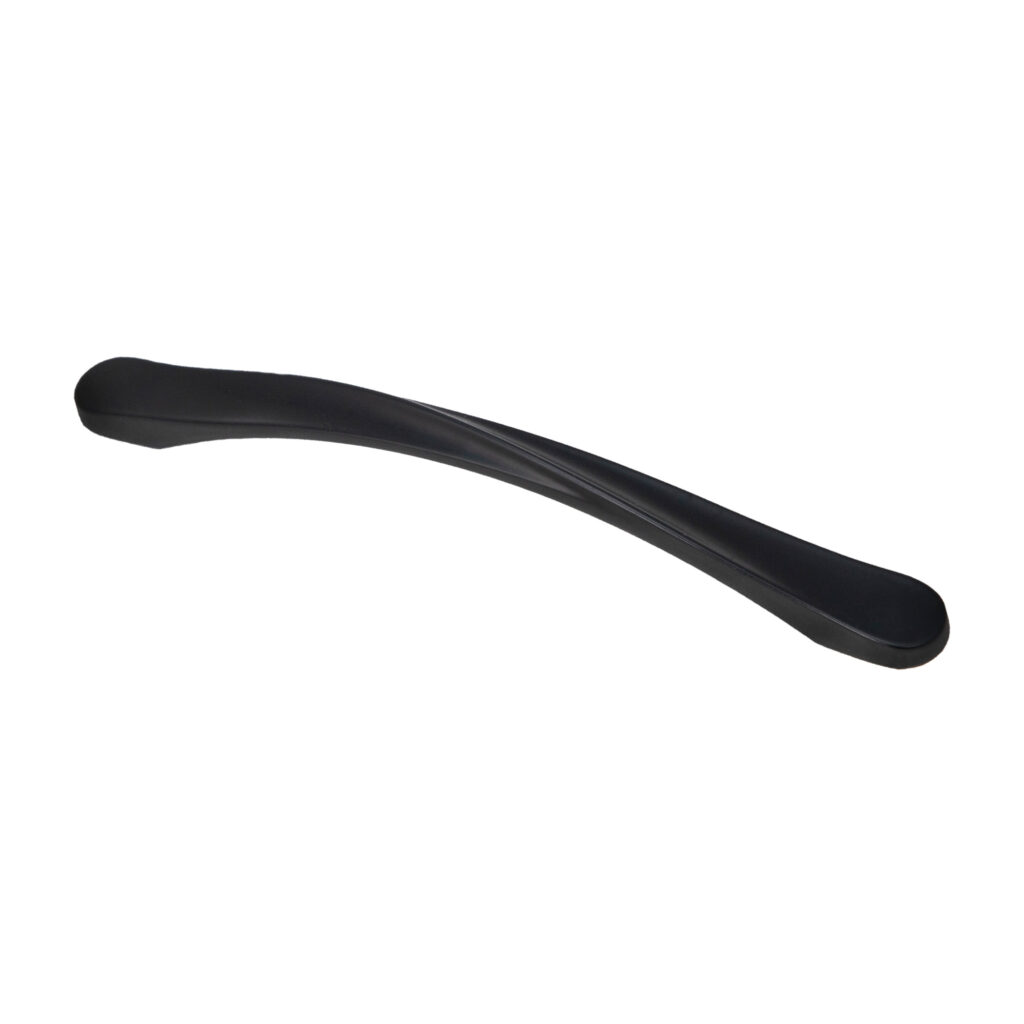Furniture handle bracket met. EDGE 160 black, AKS