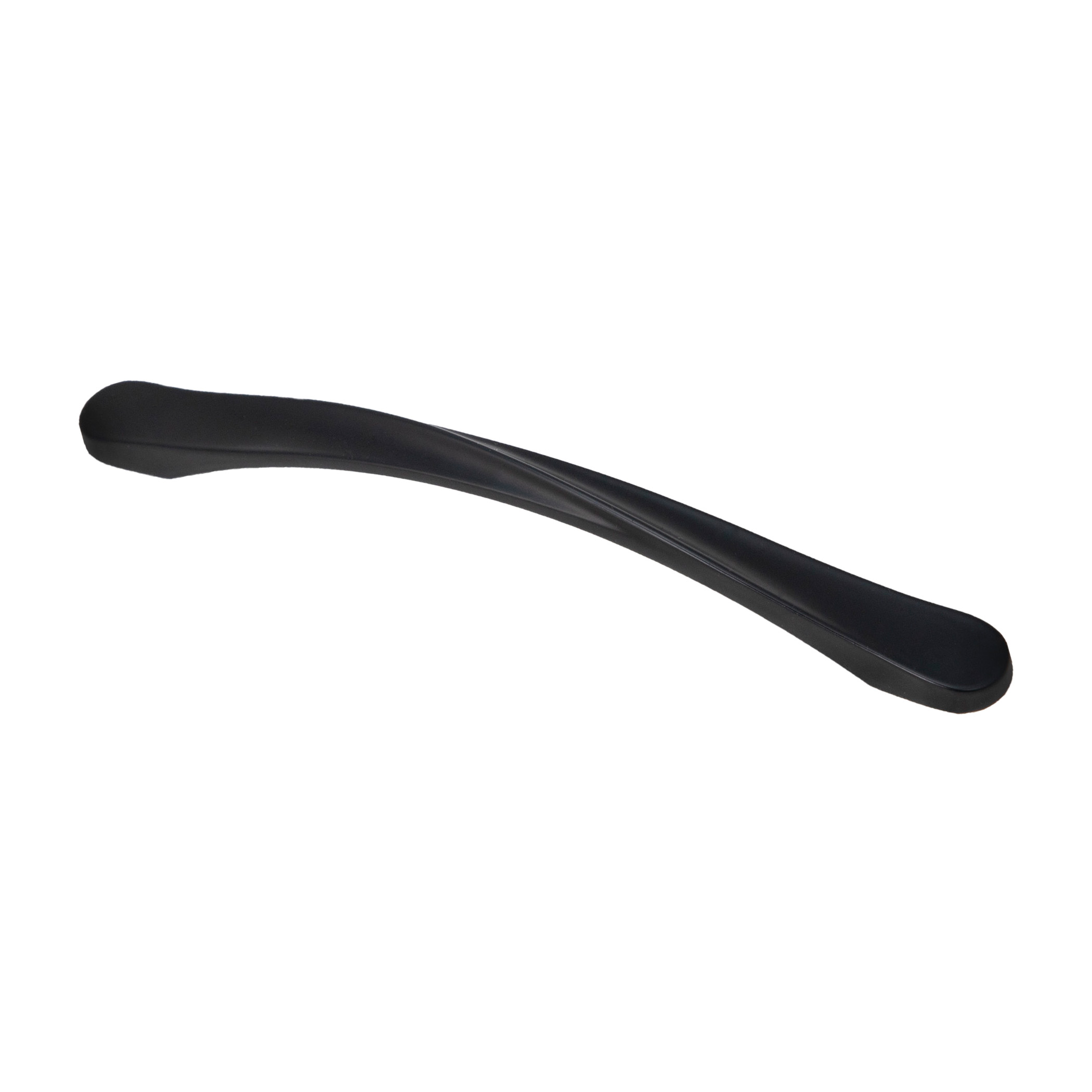 Furniture handle bracket met. EDGE 160 black, AKS - Image 1