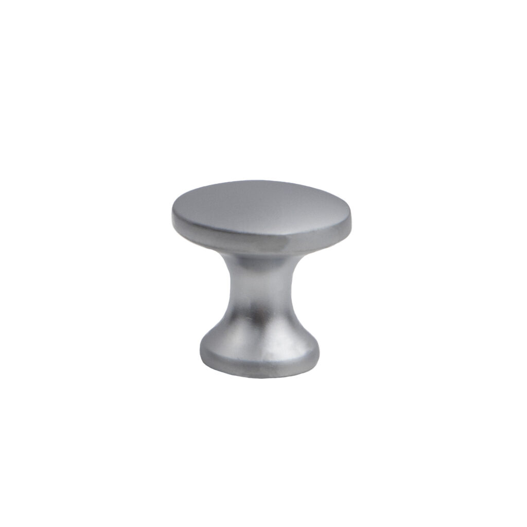 Furniture handle met button ONLY matt chrome, AKS