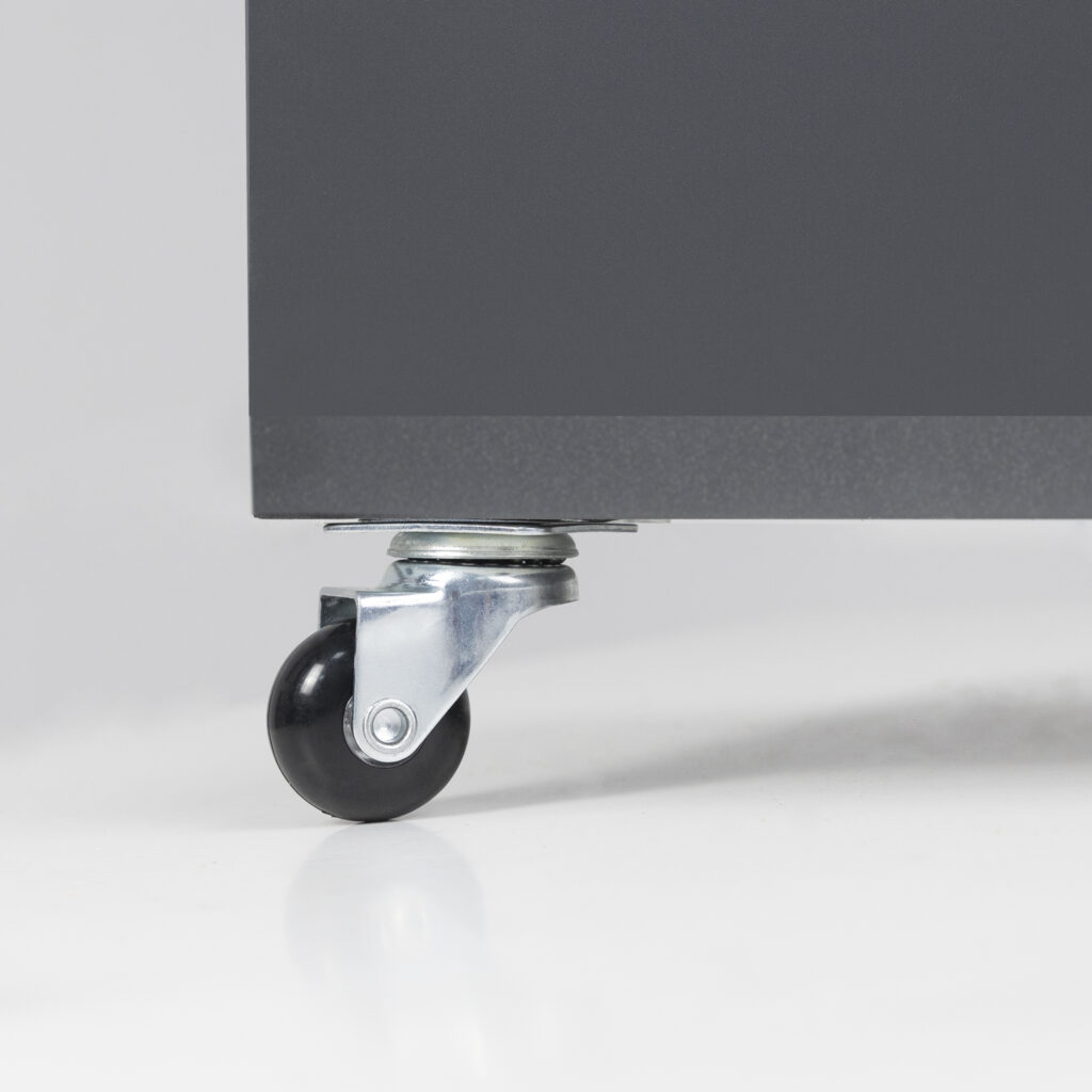 Furniture wheel CRYSTAL/2 d35 h51 with platform, black AKS